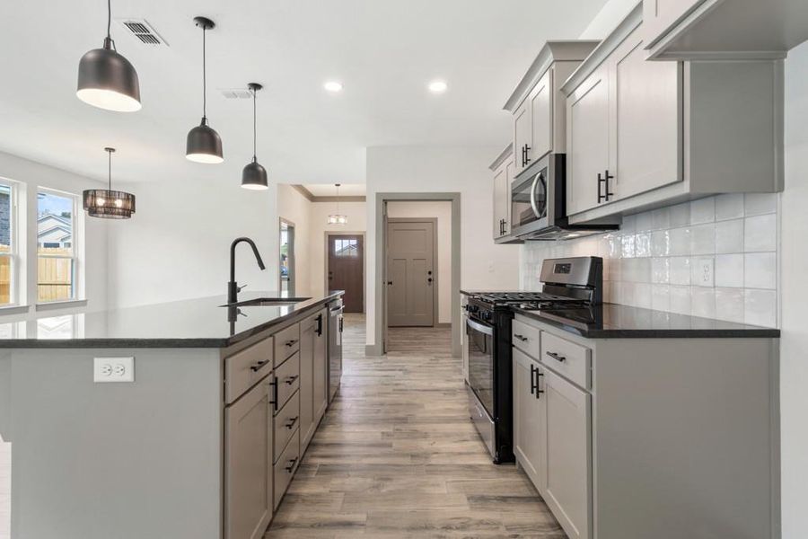 Furnished interior view inside a new home in , Lindale (Image 13). Furnished interior view inside a new home in , Lindale (Image 13).