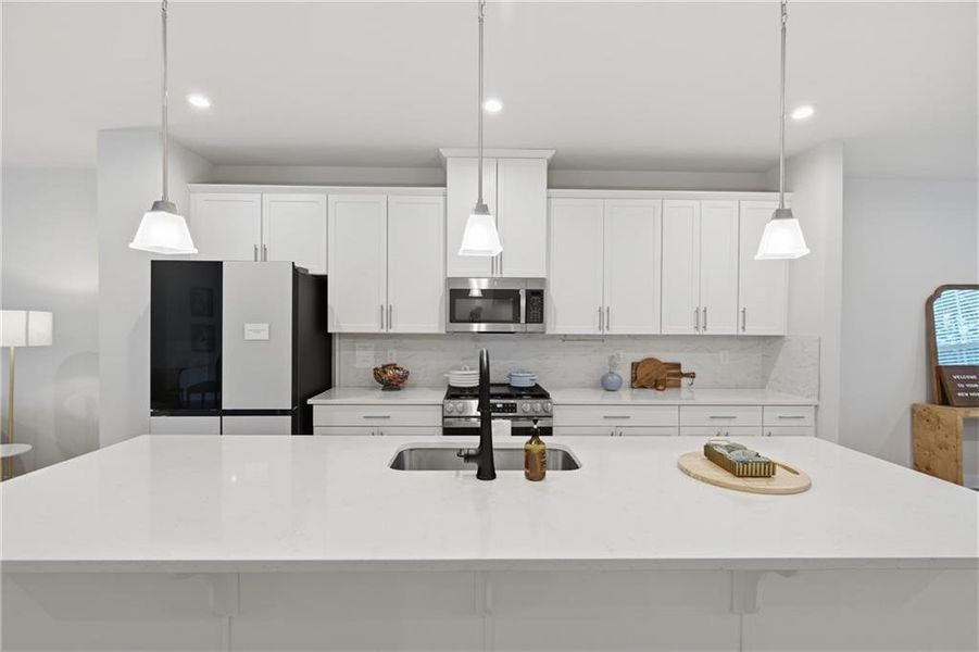 Furnished interior view inside a new home in , Sugar Hill (Image 9). Furnished interior view inside a new home in , Sugar Hill (Image 9).