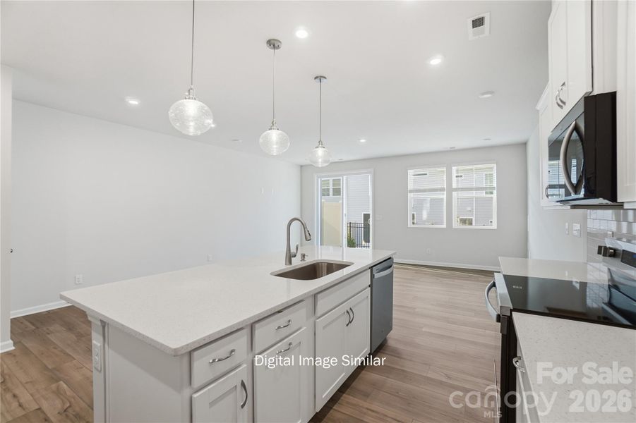 Furnished interior view inside a new home in Bailey Run, Charlotte (Image 6).