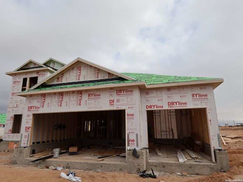In-progress construction of a new home in Hickory Ridge, Elmendorf, TX (Image 25). In-progress construction of a new home in Hickory Ridge, Elmendorf, TX (Image 25).