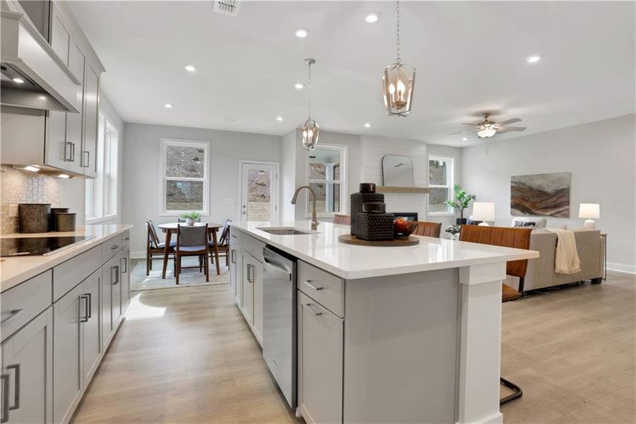 Furnished interior view inside a new home in Hopewell Reserve, Cumming (Image 12).