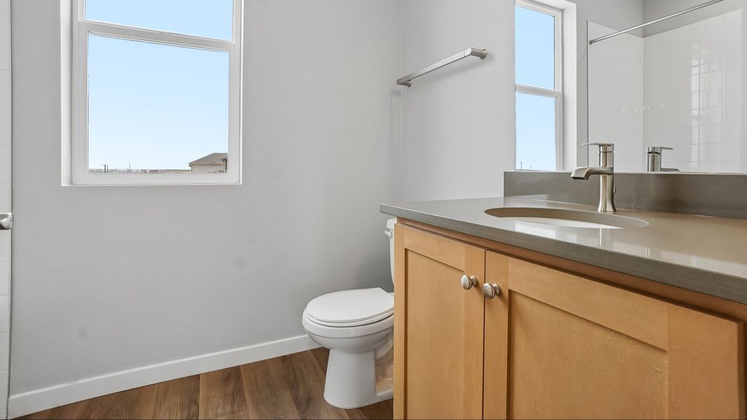 Furnished interior view inside a new home in Windler Townhomes, Aurora (Image 19).