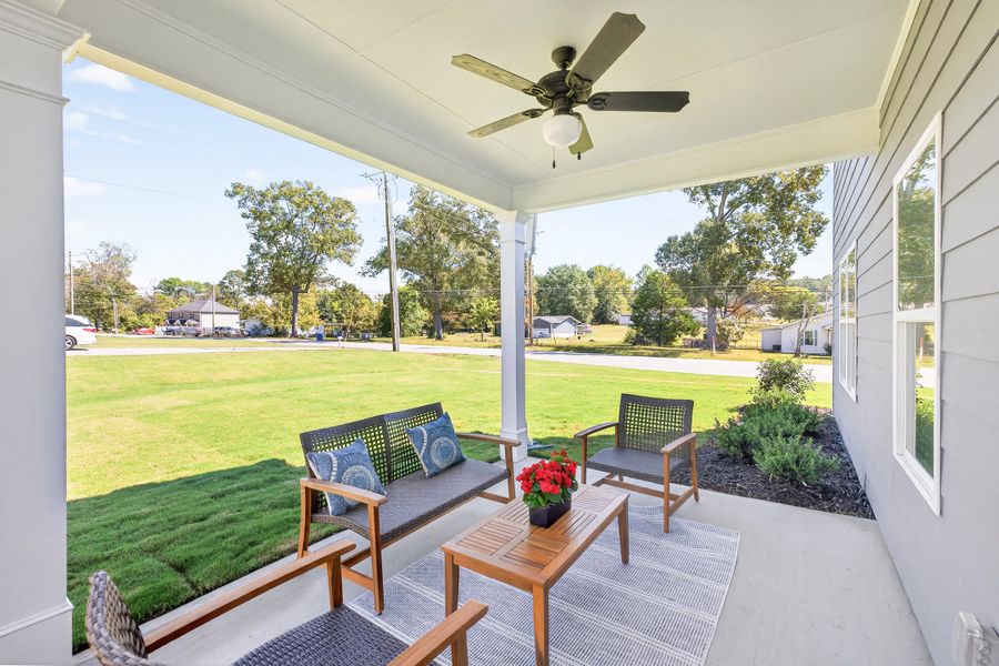 Exterior details and patio area of a home in Hawks View, Ringgold (Image 2).