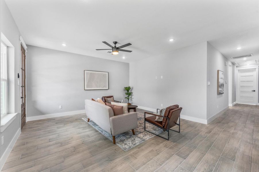 Furnished interior view inside a new home in , Houston (Image 8).