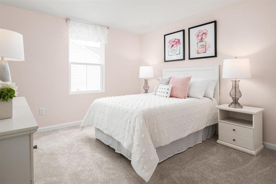 Representative furnished interior of a home built from the Hazel with Finished Basement by Ryan Homes in Quails Run, Wellford (Image 17).
