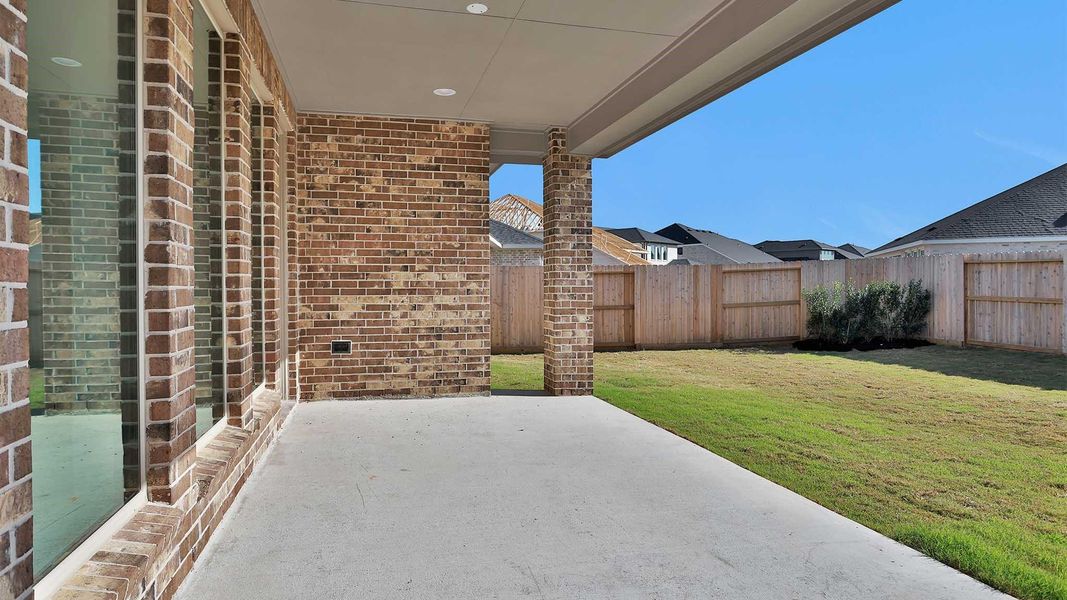 Exterior details and patio area of a home in Cross Creek West, Fulshear (Image 3). Exterior details and patio area of a home in Cross Creek West, Fulshear (Image 3).