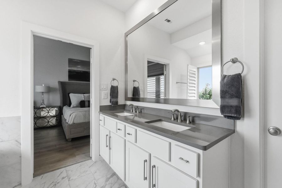 Furnished interior view inside a new home in Bridgeland Central, Cypress (Image 35).