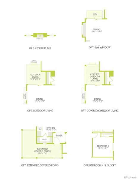 2D floor plan layout of this home in Painted Prairie, Aurora, CO (Image 8).