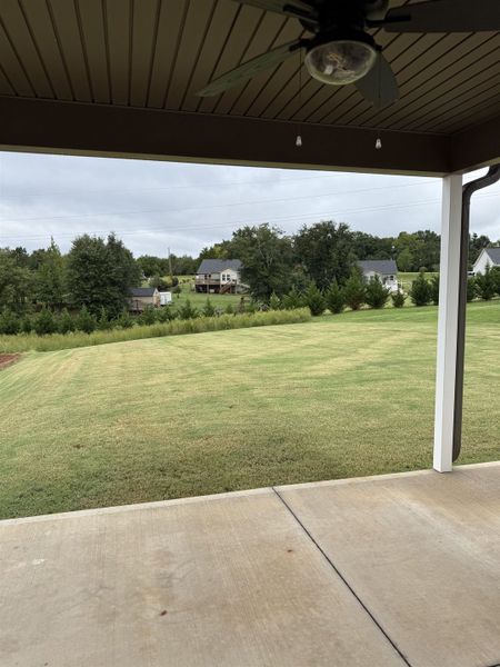 Exterior details and patio area of a home in Alverson Farms, Inman (Image 3).