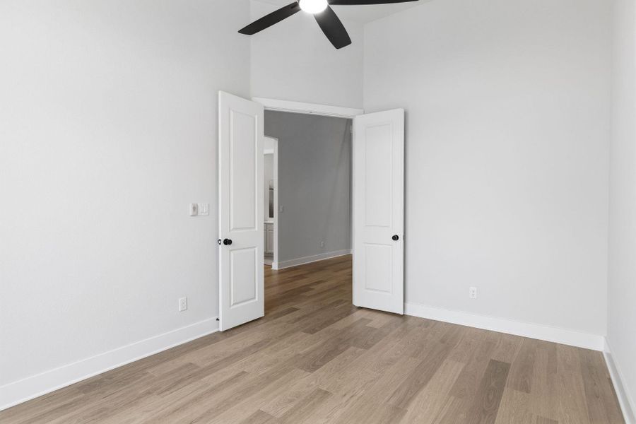 French doors in Study