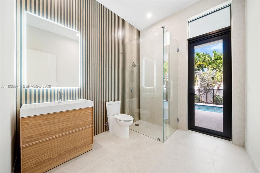 Furnished interior view inside a new home in , Fort Lauderdale (Image 15).