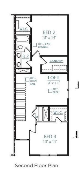 2D floor plan layout of this home in Abbey Walk, Moncks Corner, SC (Image 5).