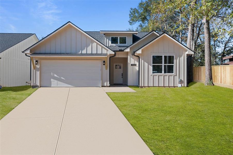 Driveway and grass is rendered, will be completed by 12-15-24