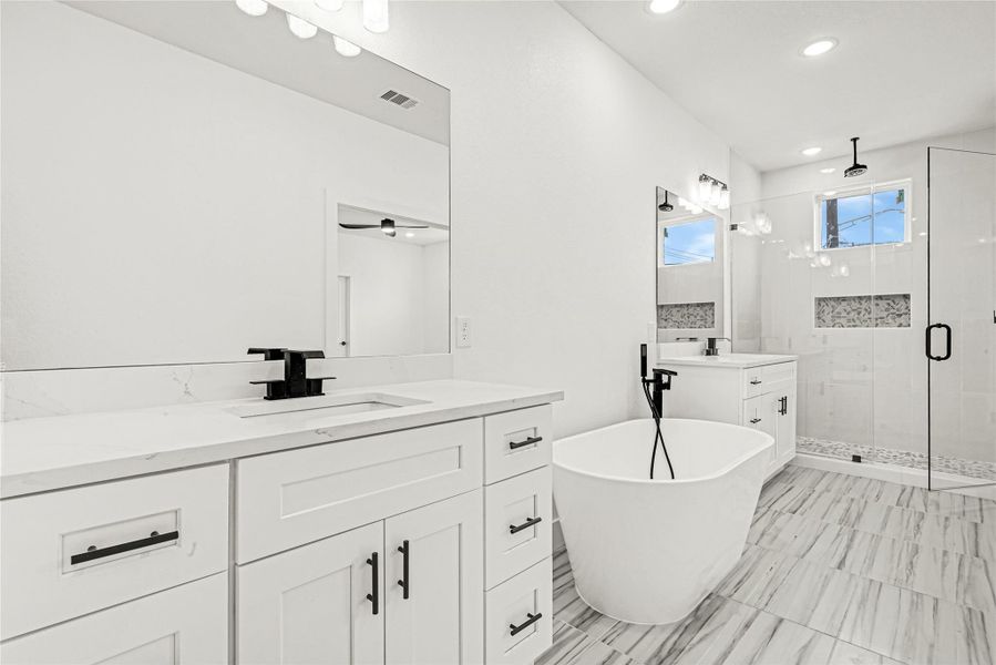 Furnished interior view inside a new home in , Houston (Image 9).