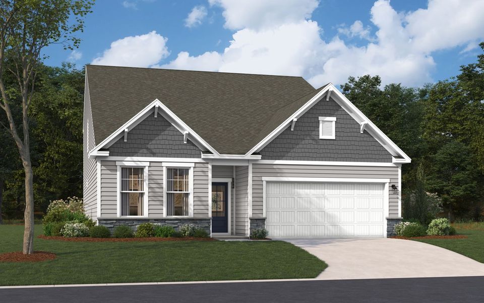 Representative exterior photo of a completed home built from the The Jefferson by Stanley Martin Homes in Green Tree Place, Anderson, SC (Image 14).