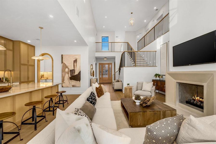 Furnished interior view inside a new home in , Dallas (Image 34).