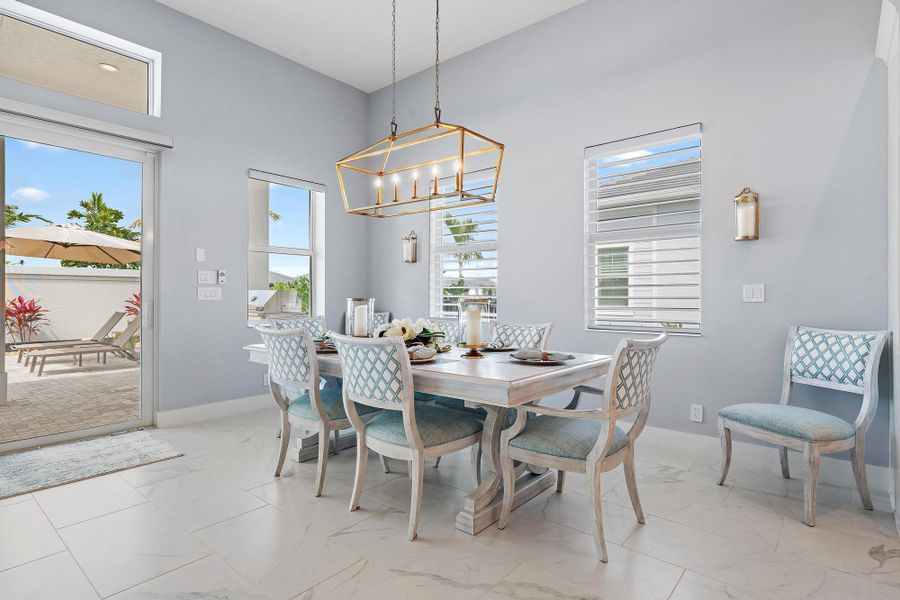 Furnished interior view inside a new home in , Palm Beach Gardens (Image 22).