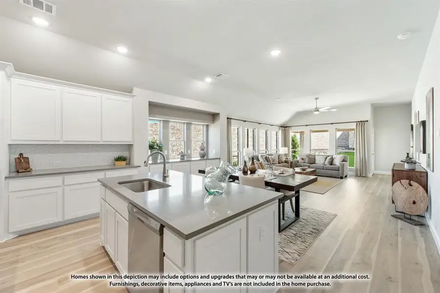 Furnished interior view inside a new home in Union Park, Little Elm (Image 5). Furnished interior view inside a new home in Union Park, Little Elm (Image 5).