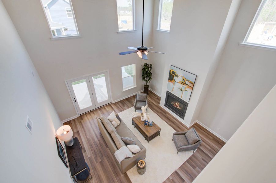 Representative furnished interior of a home built from the Harrison by Ashton Woods in Watson Hill, Summerville (Image 29).