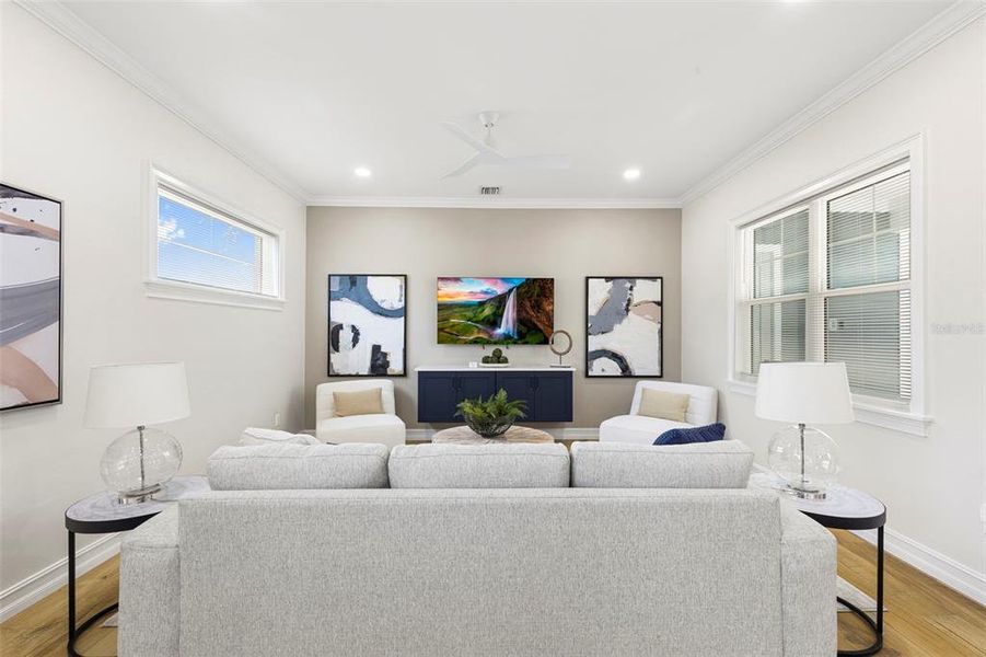 Furnished interior view inside a new home in , St. Petersburg (Image 35).