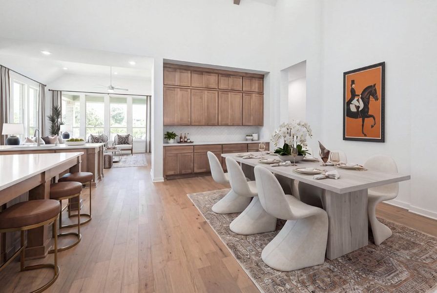 Furnished interior view inside a new home in Santa Rita Ranch, Liberty Hill (Image 9).
