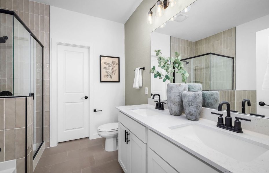 Representative furnished interior of a home built from the Fentress by Centex in Larson Crossing, Elgin (Image 13).