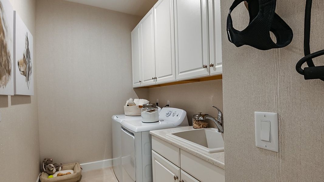 Representative furnished interior of a home built from the Roma by Taylor Morrison in Esplanade at Azario Lakewood Ranch, Lakewood Ranch (Image 6).