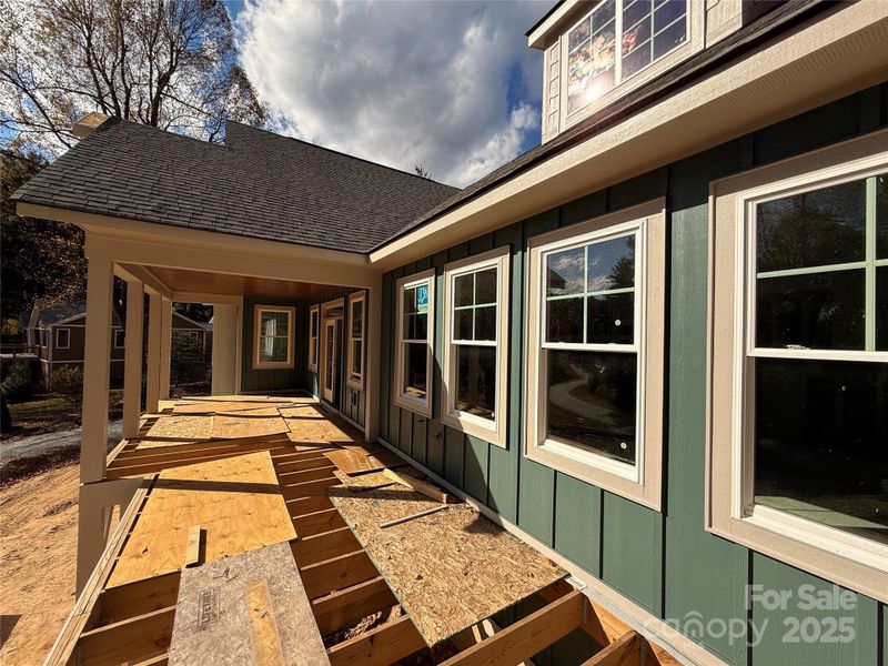 Exterior details and patio area of a home in , Flat Rock (Image 7).