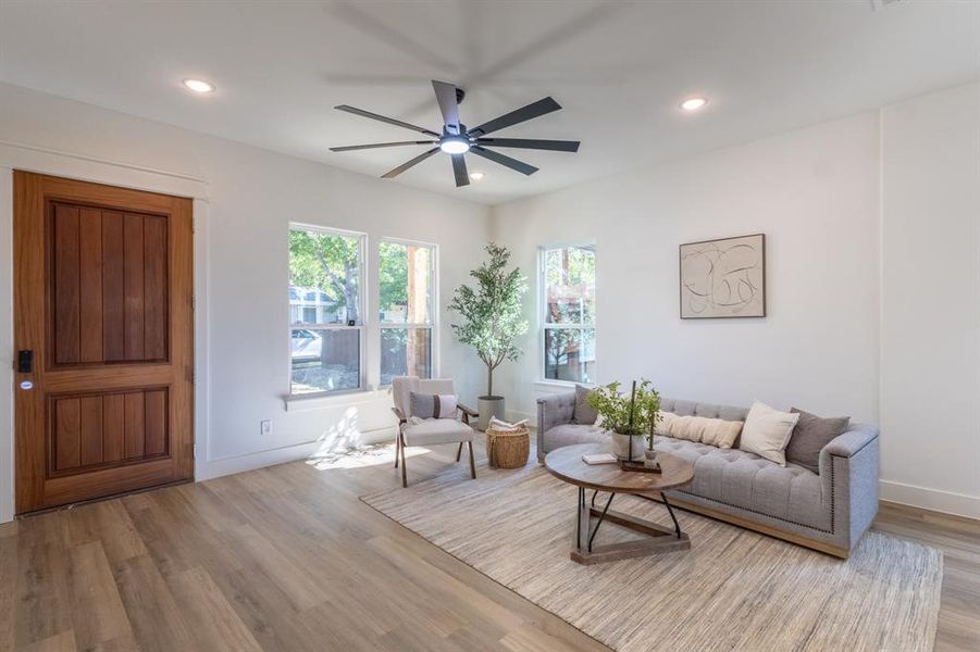 Furnished interior view inside a new home in , Fort Worth (Image 11).
