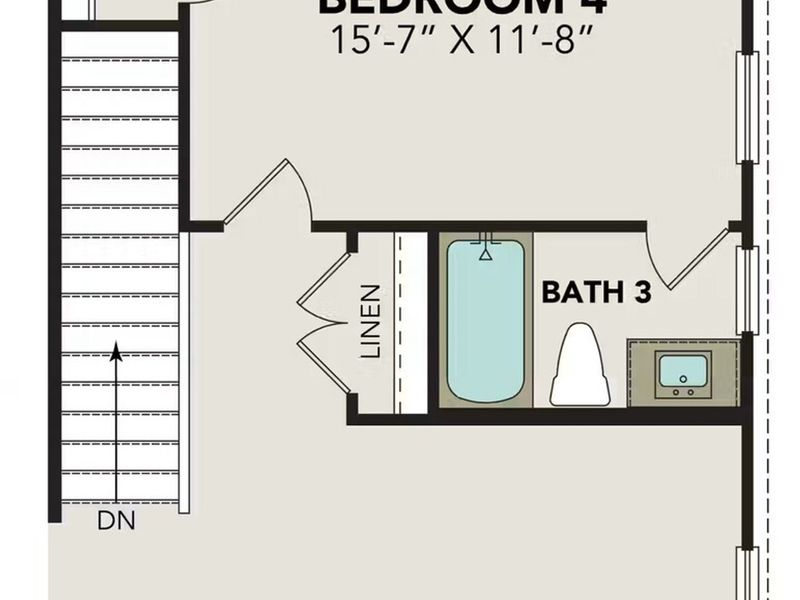 2D floor plan layout of this home in Comanche Ridge, San Antonio, TX (Image 6).