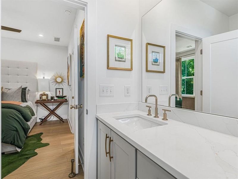 Furnished interior view inside a new home in , Atlanta (Image 4).
