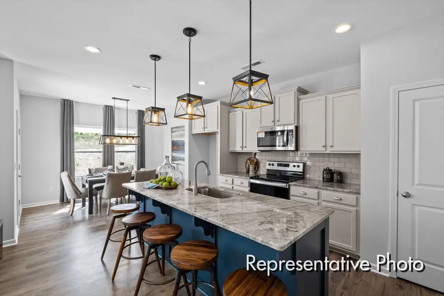 Furnished interior view inside a new home in Morgan Hills, Albemarle (Image 3).