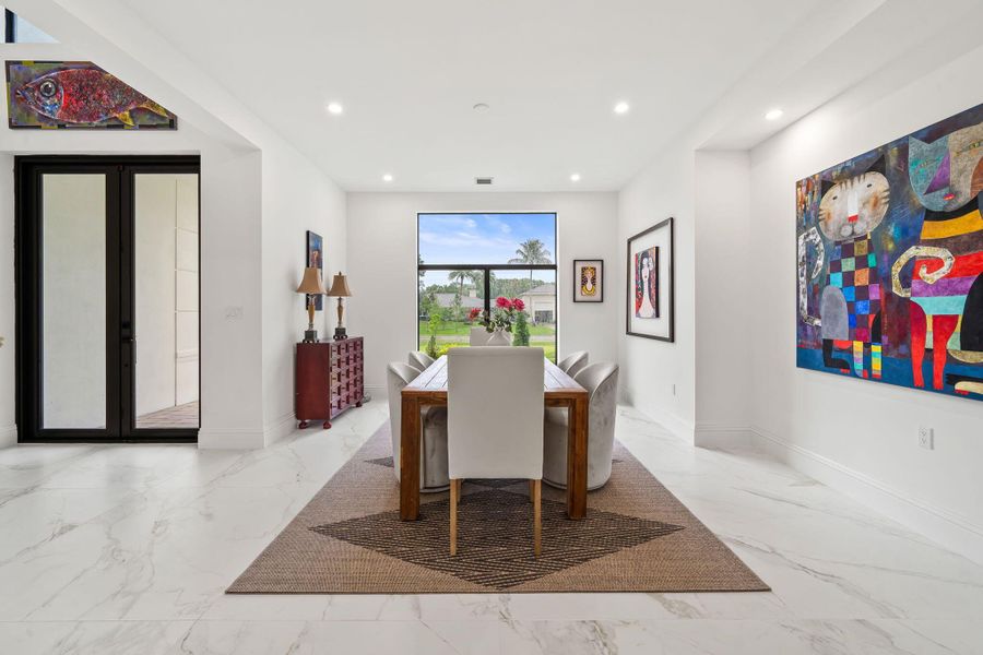Furnished interior view inside a new home in , Palm Beach Gardens (Image 49).