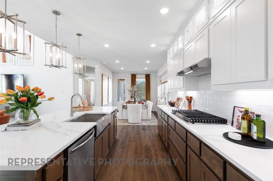 Furnished interior view inside a new home in Mosaic: 40ft. lots, Celina (Image 25).