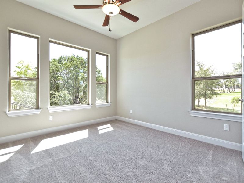 Representative unfurnished interior of a home built from the Siena III by Giddens Homes in Clearwater Ranch, Liberty Hill (Image 229).