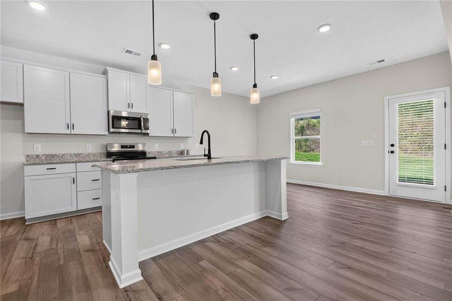 Furnished interior view inside a new home in Saddle Ridge, Calhoun (Image 11).