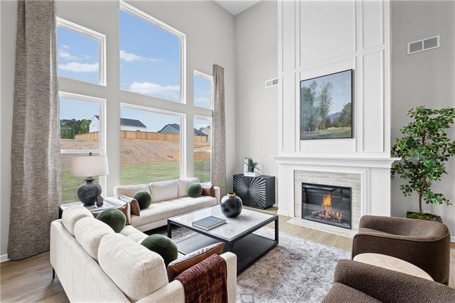 Furnished interior view inside a new home in Pickens Bluff, Hiram (Image 15).