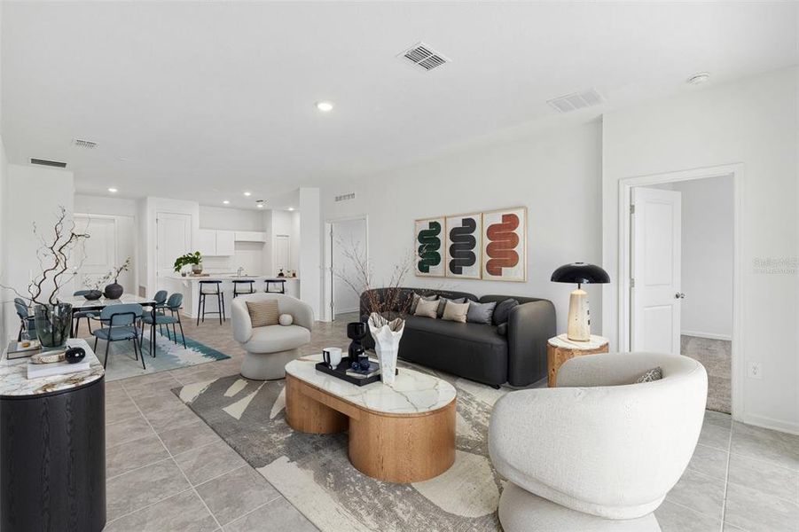 Furnished interior view inside a new home in Peace Creek Reserve, Winter Haven (Image 26).
