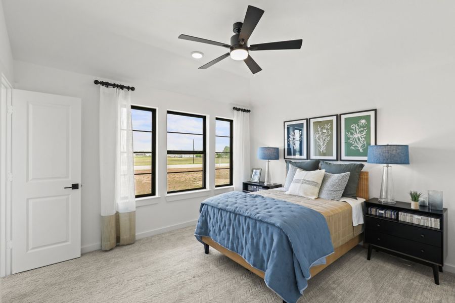 Furnished interior view inside a new home in Harvest Green 50', Richmond (Image 34).