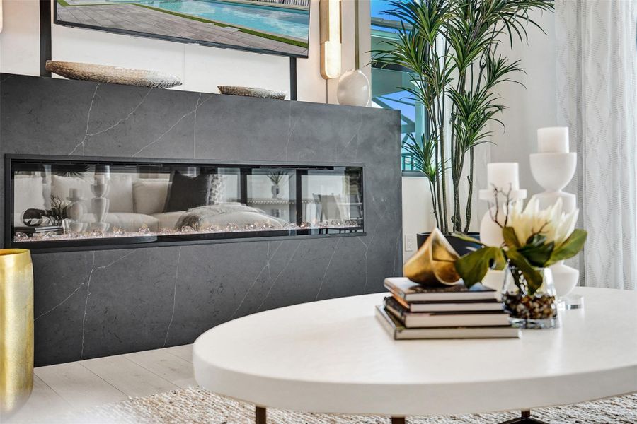 Furnished interior view inside a new home in Esprit at Avenir, Palm Beach Gardens (Image 42).