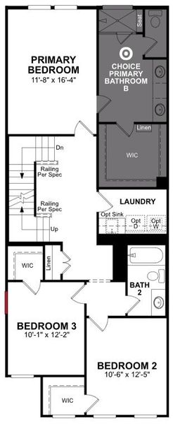 2D floor plan layout of this home in Bayside, Rowlett, TX (Image 5).
