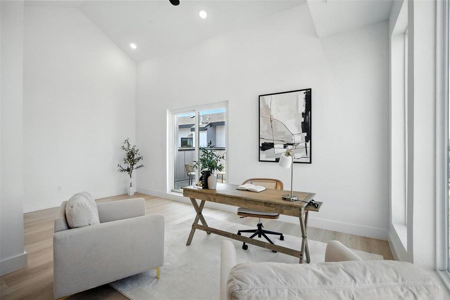 Furnished interior view inside a new home in , Dallas (Image 3).