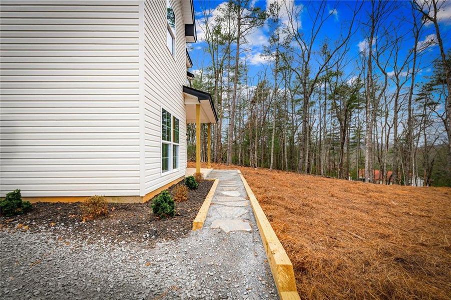 Exterior details and patio area of a home in , Morganton (Image 29).