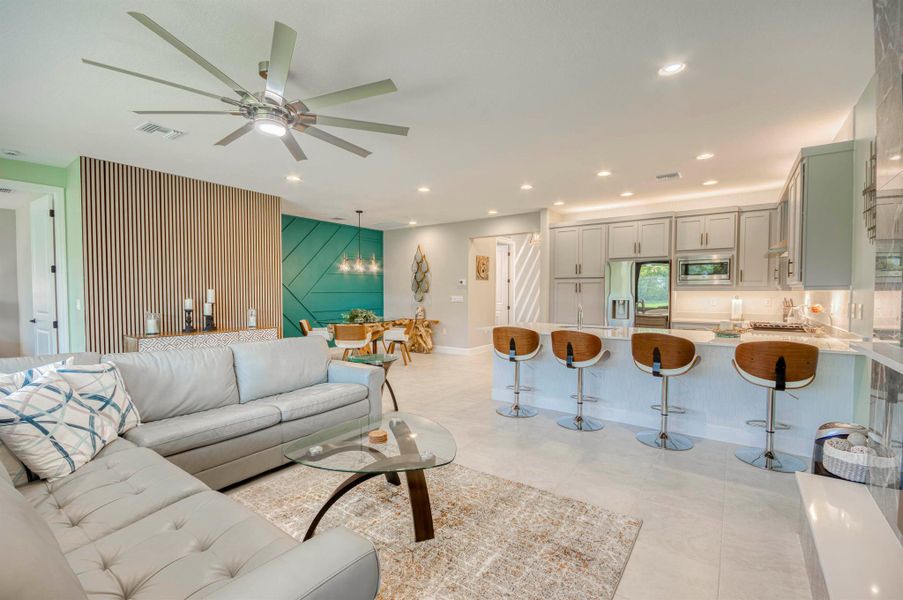 Furnished interior view inside a new home in , Port St. Lucie (Image 11).