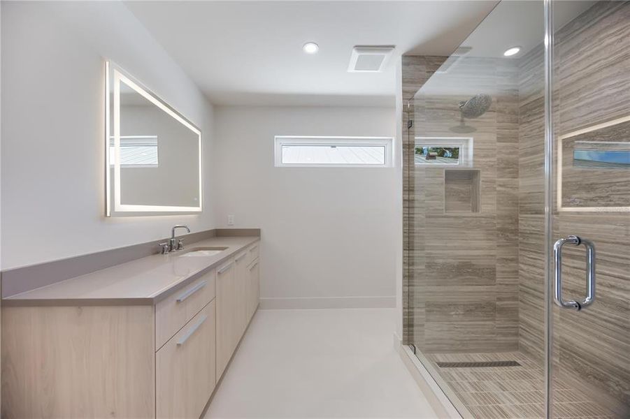 Furnished interior view inside a new home in , Sarasota (Image 49).