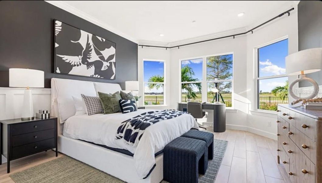 Furnished interior view inside a new home in Esplanade at Center Lake Ranch, St. Cloud (Image 15). Furnished interior view inside a new home in Esplanade at Center Lake Ranch, St. Cloud (Image 15).