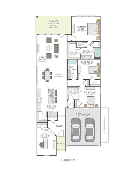 2D floor plan layout of this home in Park Central, Georgetown, TX (Image 4). 2D floor plan layout of this home in Park Central, Georgetown, TX (Image 4).