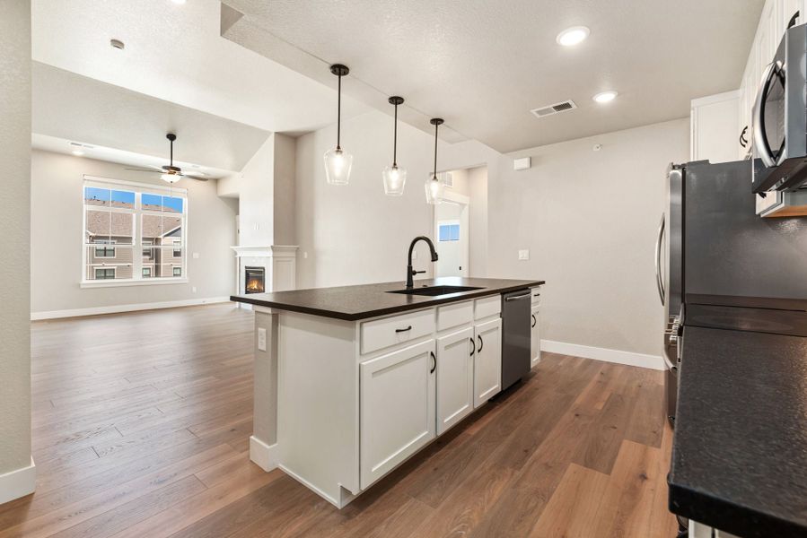 Furnished interior view inside a new home in The Lakes at Centerra, Loveland (Image 3).