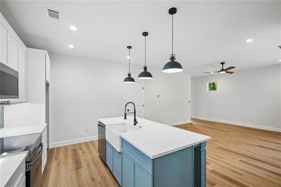 Furnished interior view inside a new home in , Atlanta (Image 6).