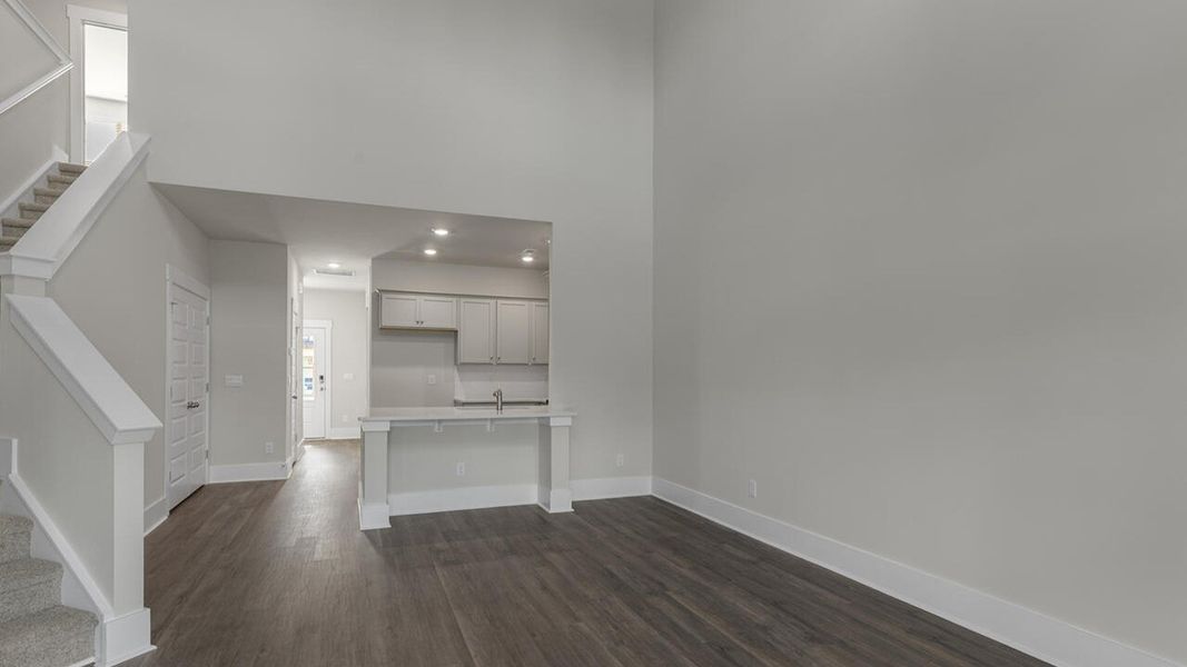 Spacious, unfurnished interior of a new home in The Palms at Indigo Preserve Townhomes, Leland (Image 16). Spacious, unfurnished interior of a new home in The Palms at Indigo Preserve Townhomes, Leland (Image 16).